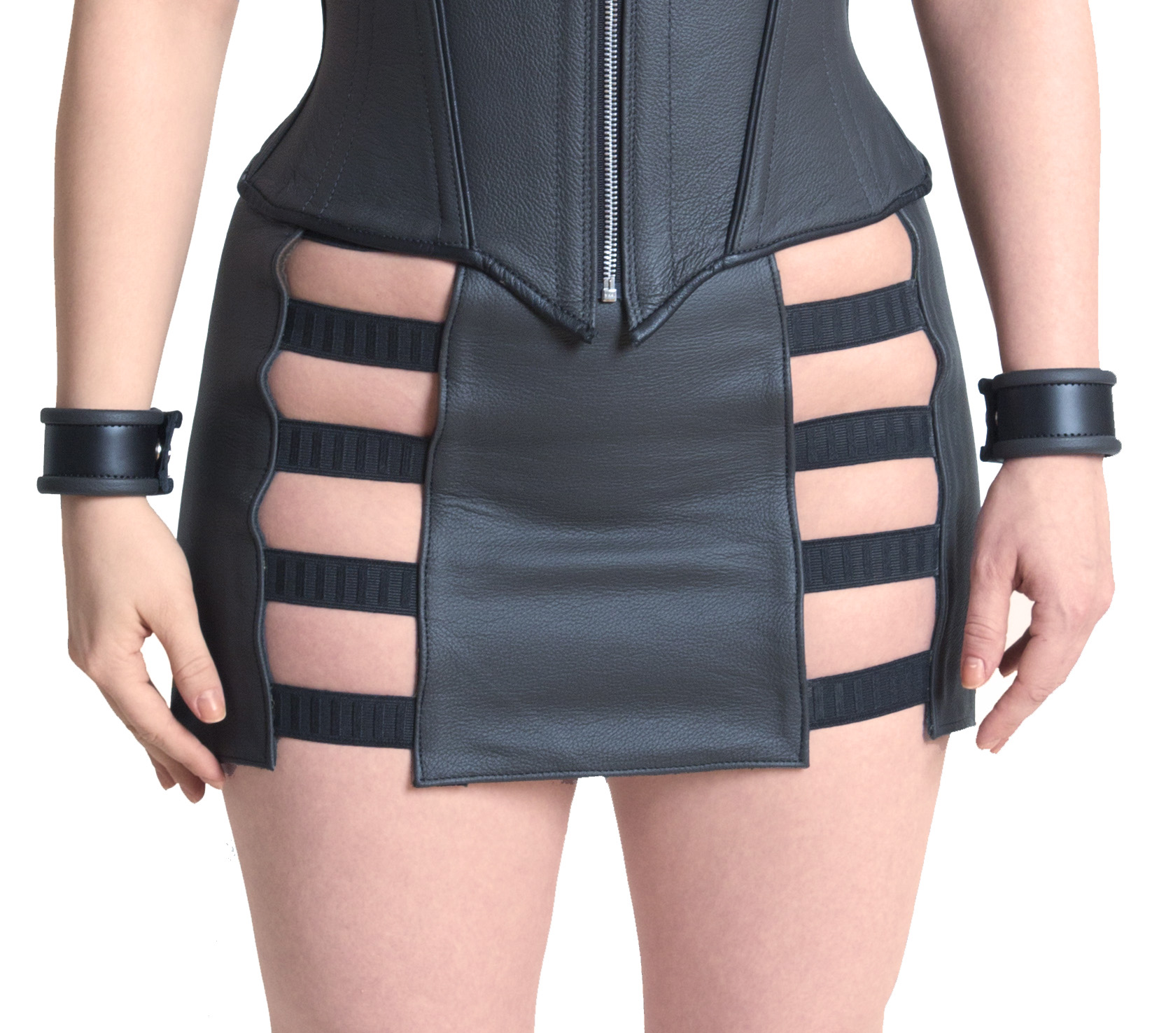 Leather Strap Skirt Leather64TEN Chicago