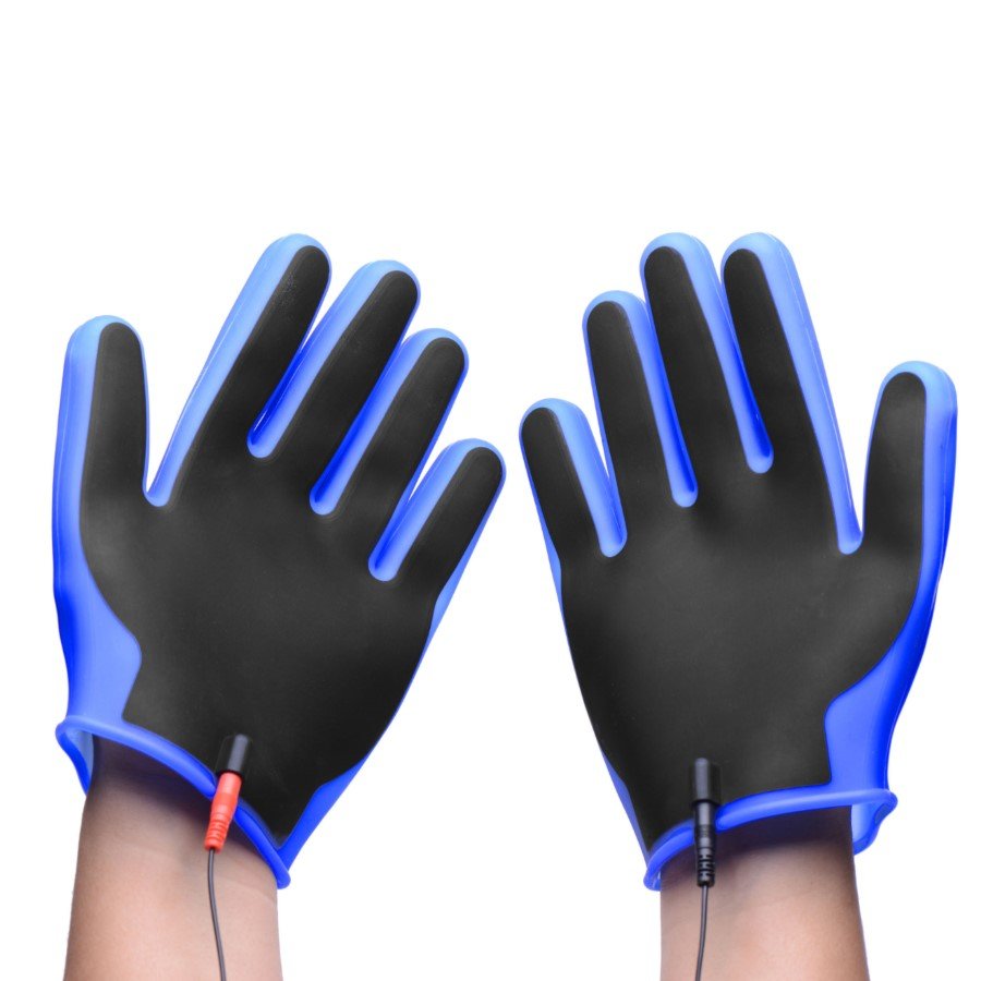 Zeus Electrosex Conductive Estim Gloves Leather64TEN Chicago