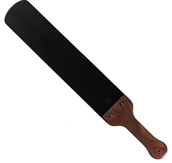 Leather Barber Strap with Walnut Handle Leather64TEN Chicago