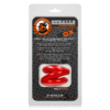 Z-BALLS Cock Ring & Ball Stretcher from Atomic Jock by Oxballs Red