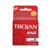 Trojan ENZ non lube condoms box 3ct front