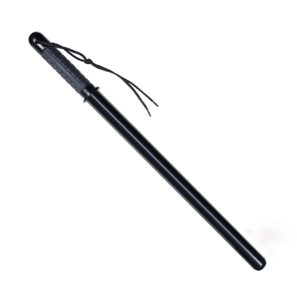 Nylon Fiberglass Police Tonfa Baton with Rubber Grip & Side Handle