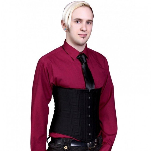 Men's Black Leather Corset Leather64TEN Chicago