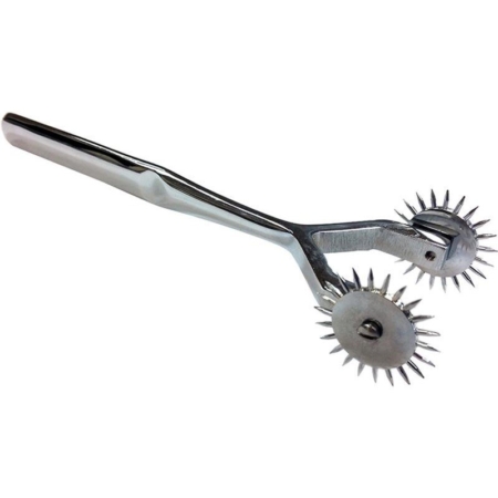 two prong stainless steel spiked pinwheel