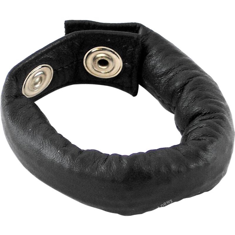 Weighted Leather Cock Strap / Ball Stretcher Leather64TEN