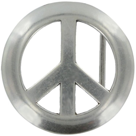 Vintage Peace Sign Belt Buckle