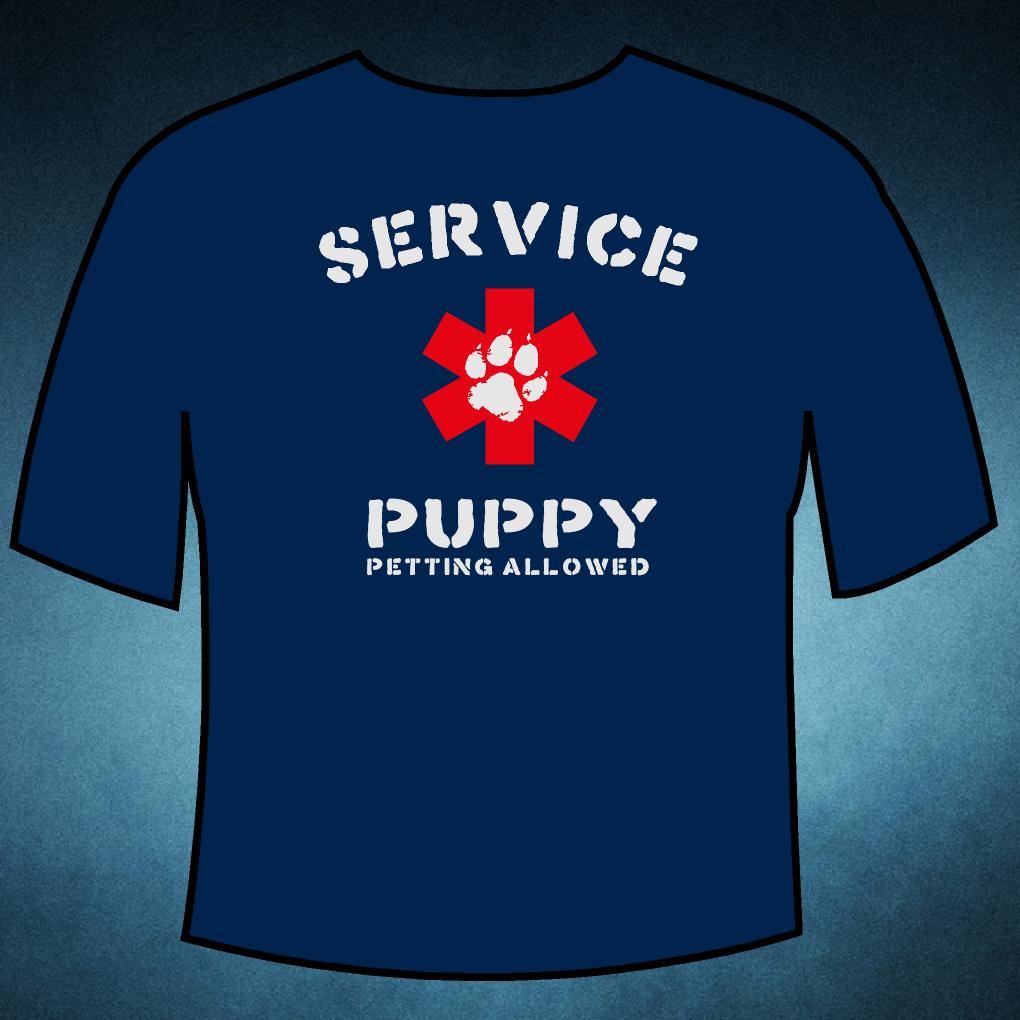 SERVICE PUPPY TShirt by Pup Gear USA at Leather 64TEN
