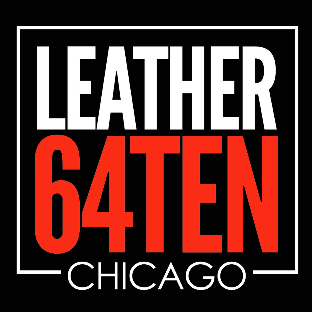 back square leather 64ten logo
