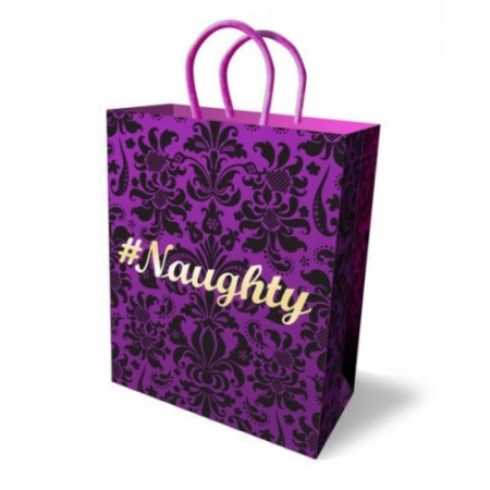 Naughty-Gold-Foil-Black-Flocked-Purple-Gift-Bag