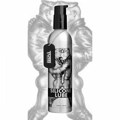 Tom Of Finland Silicone Lube 8 Ounce with art