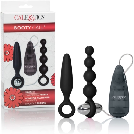 Booty Call Booty Vibro Kit Silicone Wired Remote Control Anal Probes