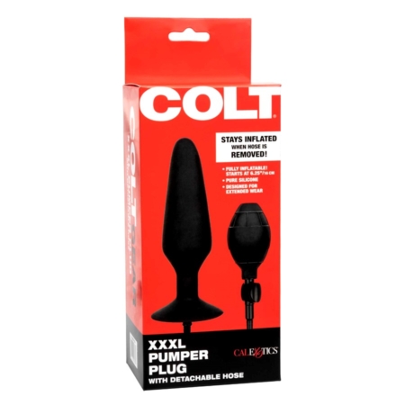 Colt XXXL Pumper Plug Silicone Anal Expander Black