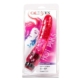 Hot Pinks Cliterrific Jelly Realistic Vibrator Glitter Pink 8 Inch in pkg