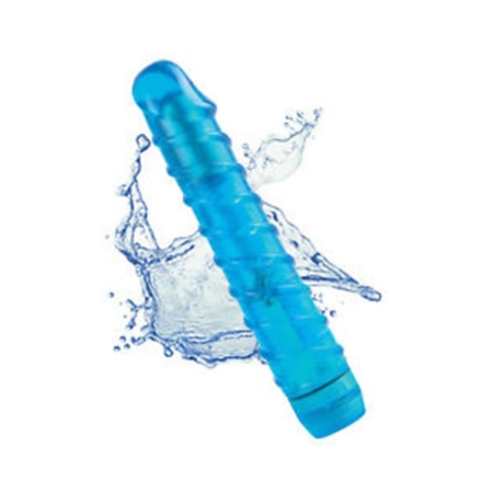 Juicy Jewels Aqua Crystal Vibrator Waterproof Blue