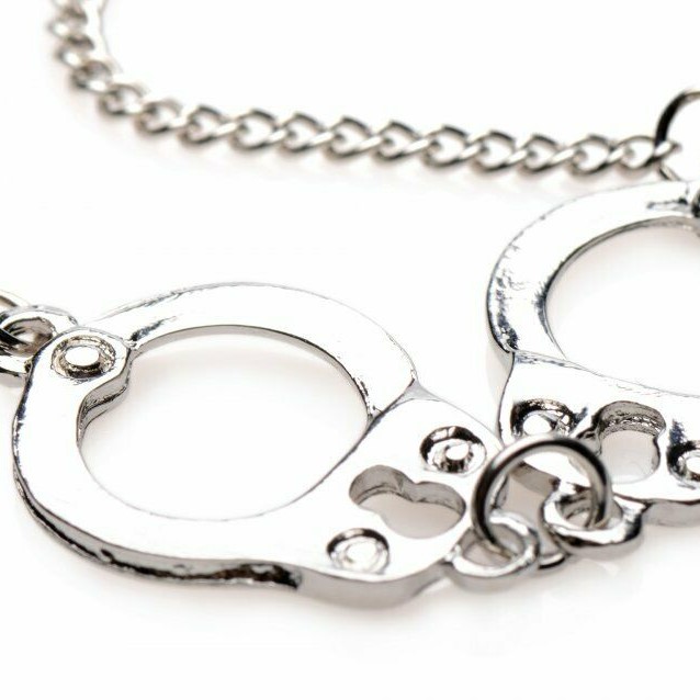 Master Series CUFF HER Handcuff Necklace Nickel Free Leather64TEN