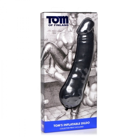 Tom of Finland Toms Inflatable Silicone Dildo in pkg