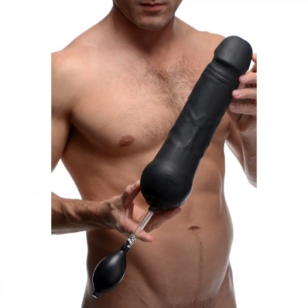 Tom of Finland Toms Inflatable Silicone Dildo with model