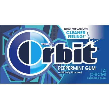 Orbit Sugar Free Gum Various Mint Flavors 14 sticks each Peppermint
