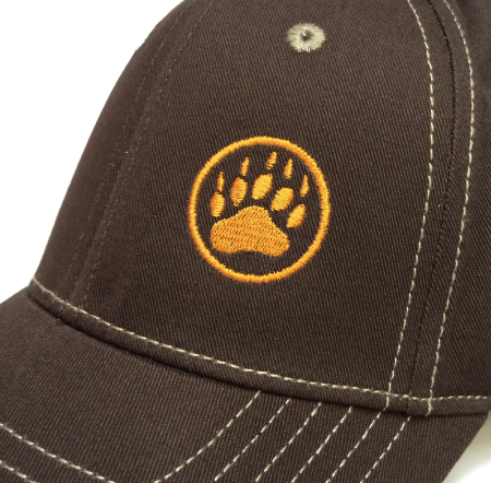 Bear Paw Logo Caps Assorted Colors Brown