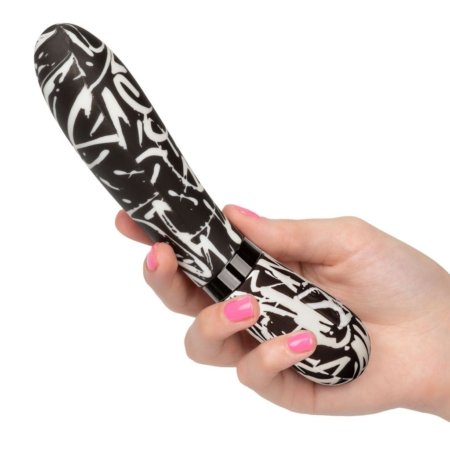 Hype Wand USB Rechargeable Vibe Waterproof 4.75 Inch Black And White