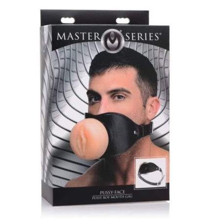 Master Series Pussy Face Pussy Boy Mouth Gag Flesh in box