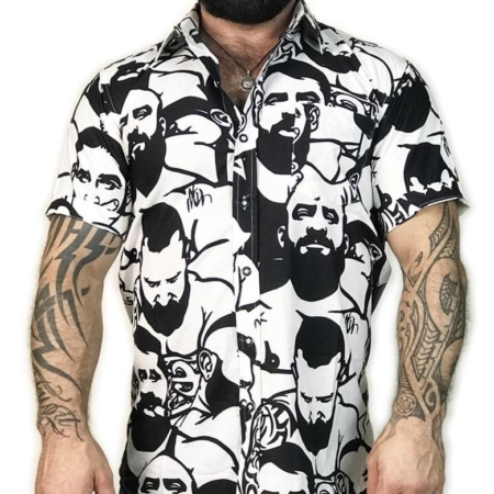 SIMPLY MASCULINE Short Sleeve Button Shirt by Chris Lopez