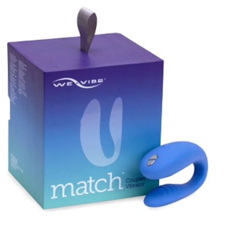 We-Vibe Match Silicone Couples Wireless Remote Control USB Rechargeable Vibrator Waterproof Periwinkle with box