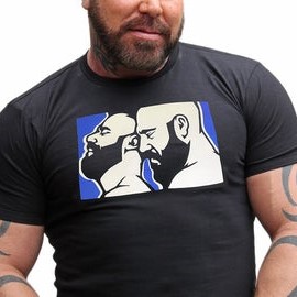 BUDDIES Hand Printed T-shirt by Chris Lopez
