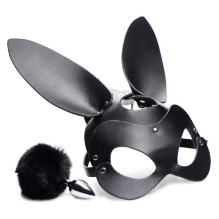 Tailz Bunny Tail Anal Plug & Mask Set Adjustable