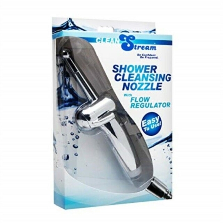 Clean Stream Shower Cleansing Nozzle with Flow Regulator in pkg
