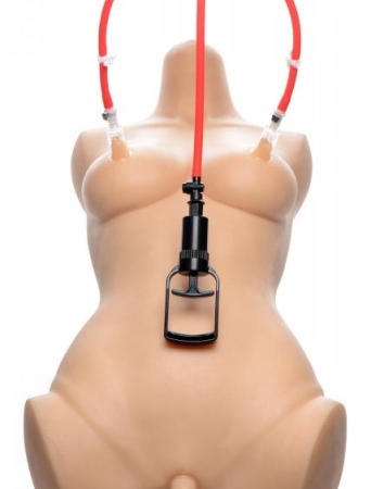 Master Series Clit and Nipple Pump with Red Hose 003