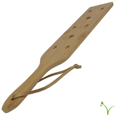 Bamboo Paddle with Hearts And Holes 002
