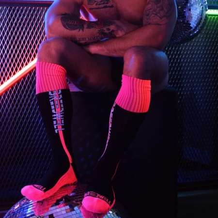 Breedwell Nightcrawler Socks Neon Pink