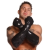 Black Latex Rubber Large Elbow Length Gloves