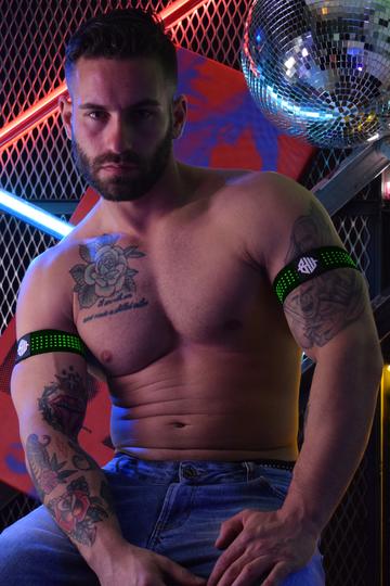 MANHOLE ARMBANDS by BREEDWELL - NEON GREEN 1