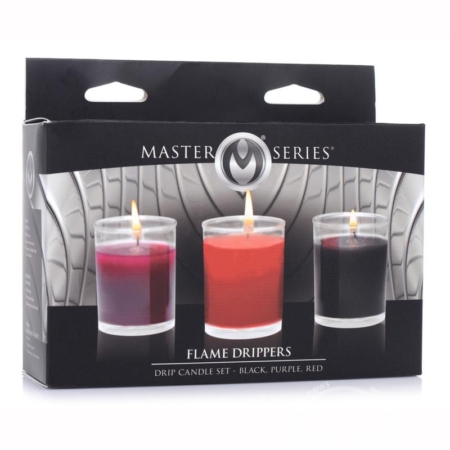 Master Series Flame Drippers Drip Candle Set of 3 Colors in pkg