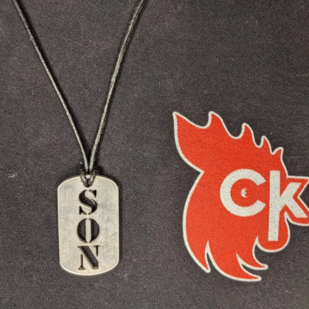 SON Cockeye Kink Stainless Steel Dog Tag