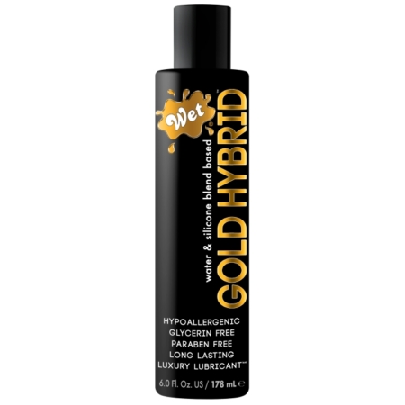 WET Gold Luxury Hybrid Water Silicone Blend Lubricant