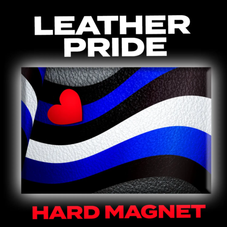 Leather Pride Wave Flag Hard Magnet 001