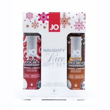 Jo Naughty Or Nice Flavored H2O Based Lube Gift Set 001