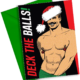 Tom of Finland Deck The Balls Christmas Card