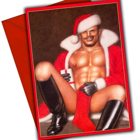 Tom of Finland SEXY SANTA Christmas Card 001
