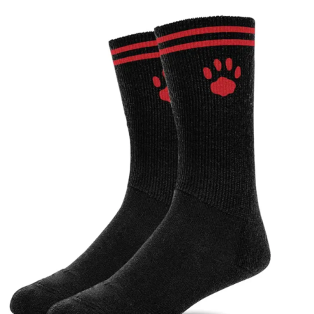 Prowler Crew Sock Black with Red 001